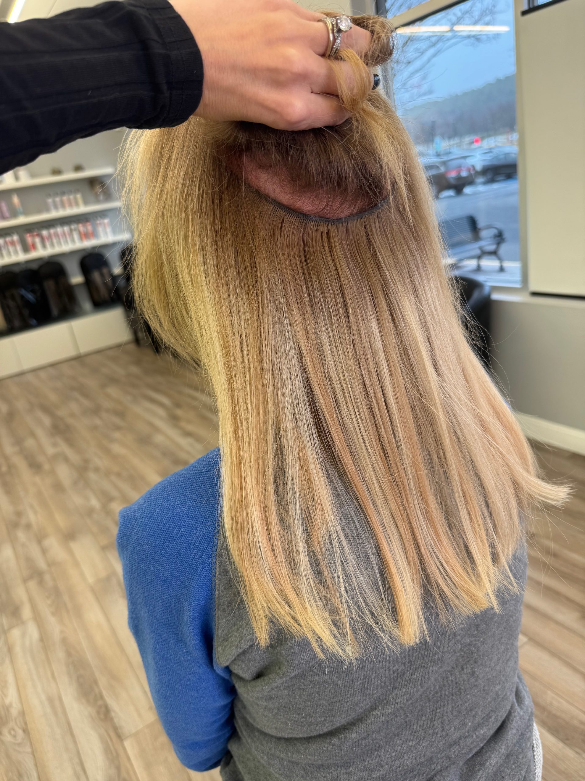 Lightweight, properly placed extensions that blend seamlessly Hair extensions installed safely for thin hair Haymarket VA