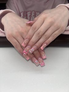 hands with finished nails